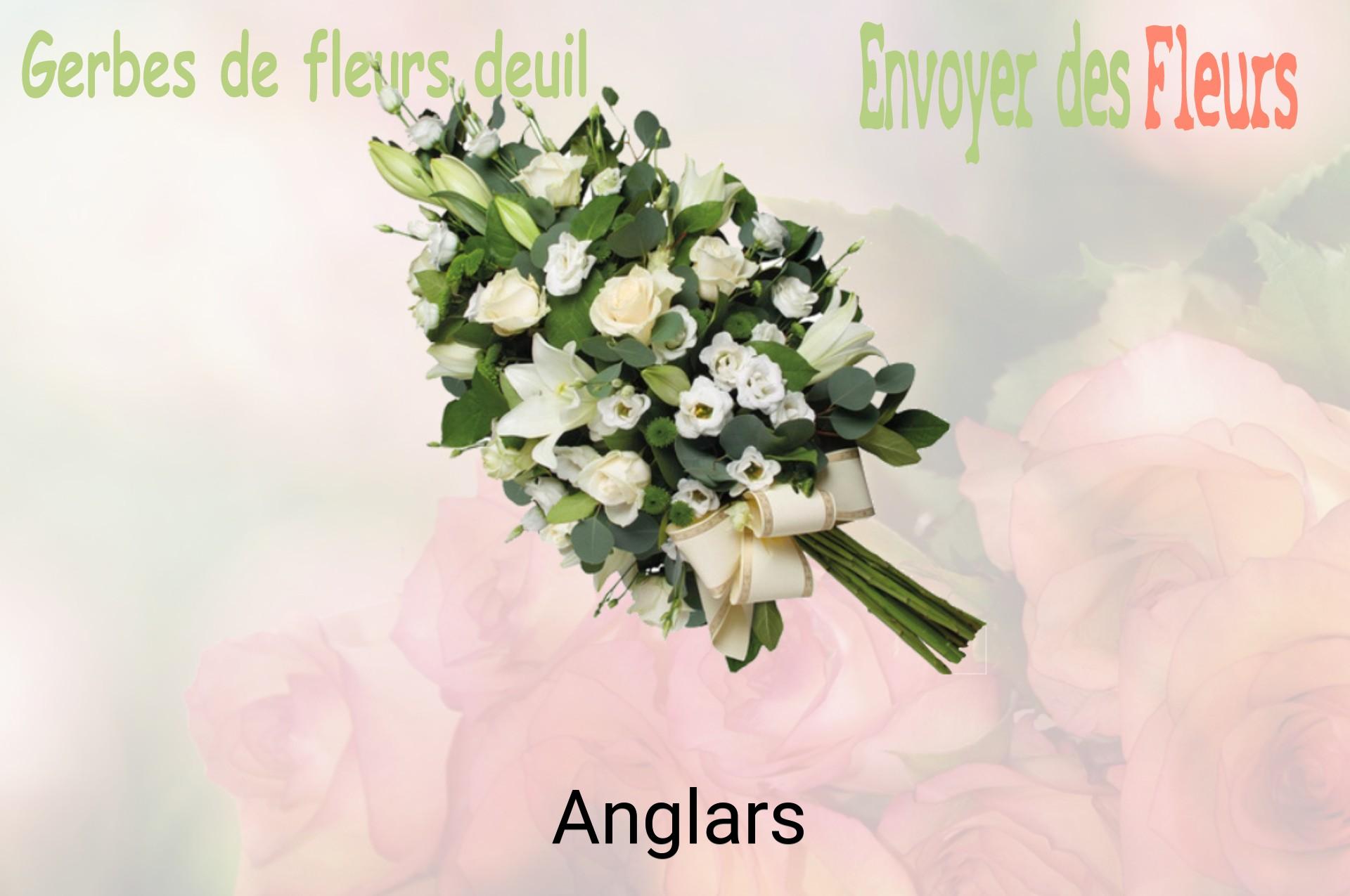 Gerbe de fleurs de deuil livrée à Anglars